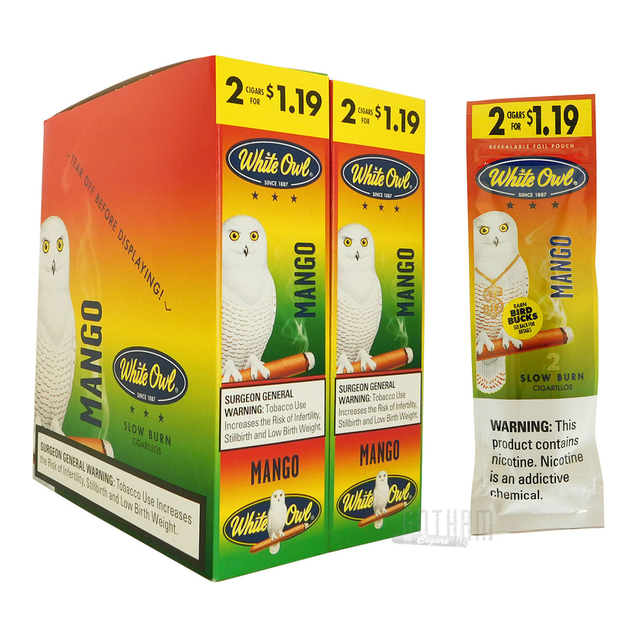 White Owl Cigarillos - 2 for $1.19