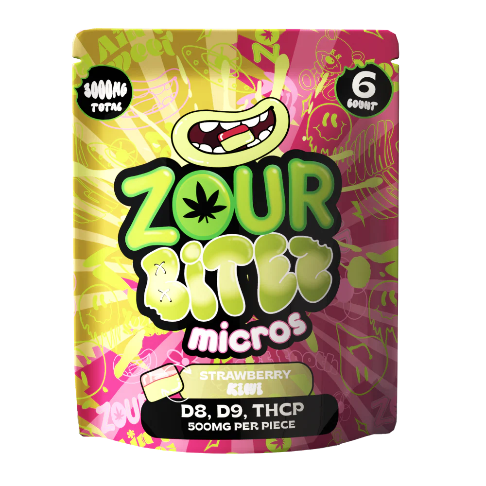 Zour Bitez Micros D8/D9/THCP Gummies 6ct 3000mg