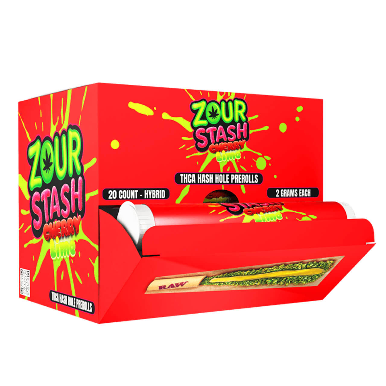 Zour Stash THCa Hash Holes 2g Prerolls 20ct