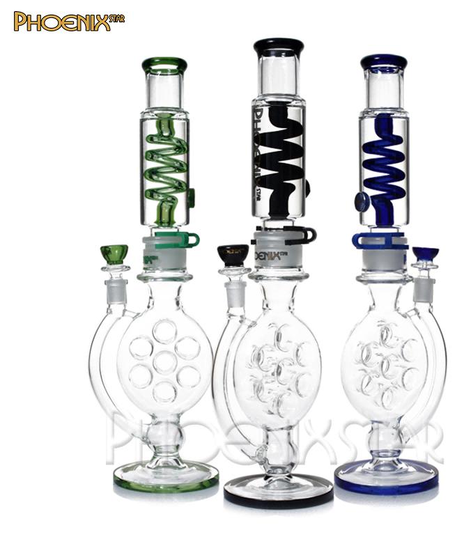 PHX597 Freezable Coil Waterpipe 18 inches