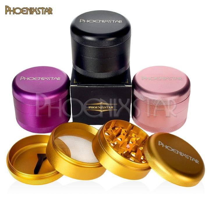 PHX593 Sleek Phoenix 4-Piece Grinder