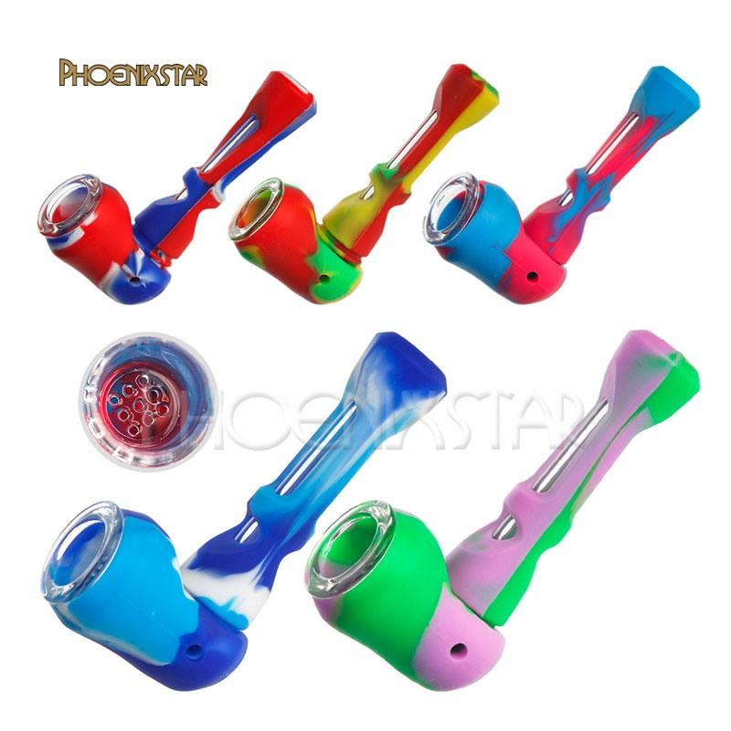 TX-05 Silicone Glass Hand Pipe