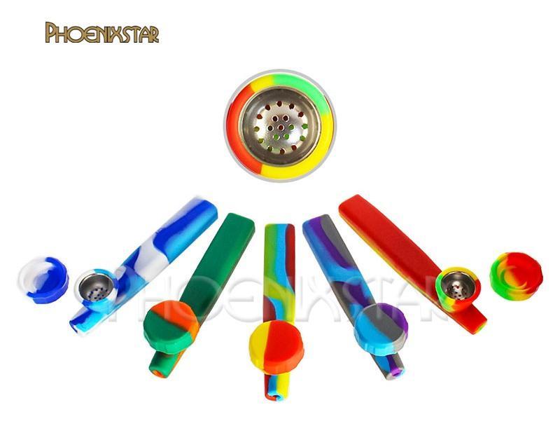 TX-04 Silicone Glass Hand Pipe