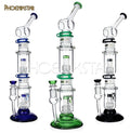 HF205 Double Matrix Perc Waterpipe 18"