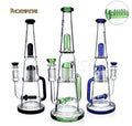 HF207 Recycler 10-Arm Tree Perc Waterpipe 13.8"