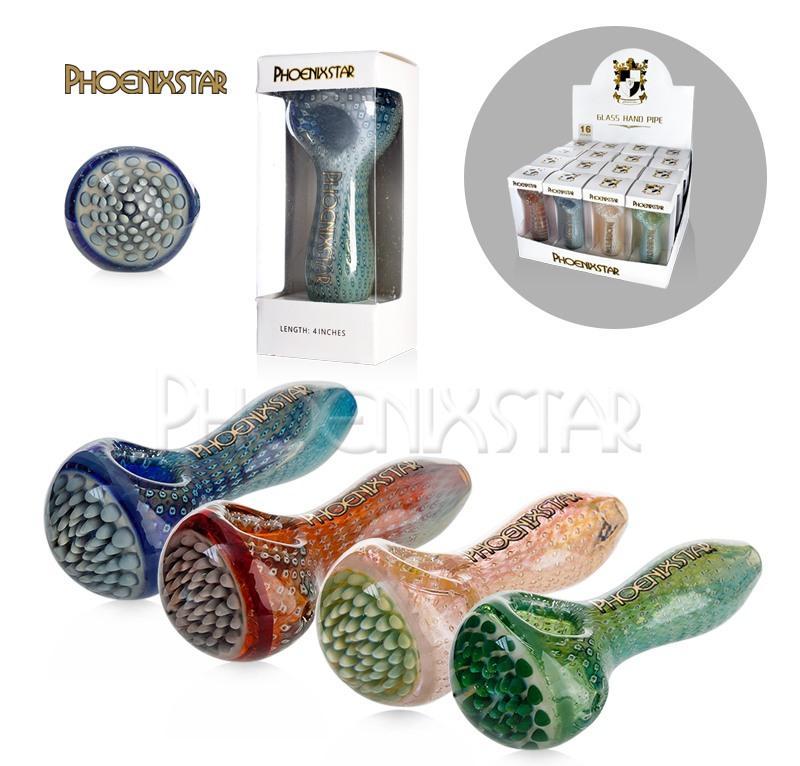 PGP107 Display Box 16pc Golden Logo Handpipes 4"