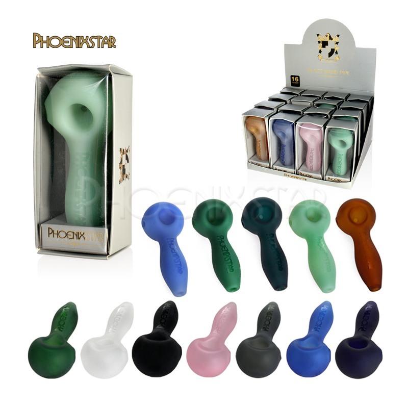 PGP108 Display Box 16pc Frosted Handpipes 4"
